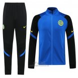 Chandal de Chaqueta del Inter Milan 2020-2021 Azul y Negro