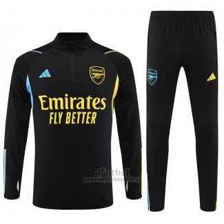 Chandal de Sudadera del Arsenal Nino 2023-2024 Negro