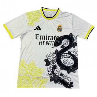 Camiseta Real Madrid Special 2024-2025 Blanco Amarillo Tailandia