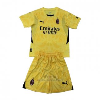 Camiseta AC Milan Portero Segunda Nino 2024-2025