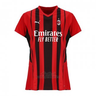 Camiseta AC Milan Primera Mujer 2021-2022