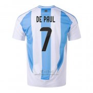 Camiseta Argentina Jugador De Paul Primera 2024