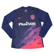 Camiseta Atletico Madrid Segunda Manga Larga 2021-2022