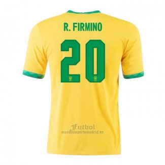 Camiseta Brasil Jugador R.Firmino Primera 2020-2021