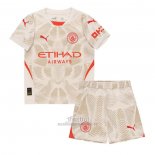 Camiseta Manchester City Portero Tercera Nino 2024-2025