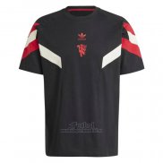 Camiseta Pre Partido del Manchester United 2024 Negro