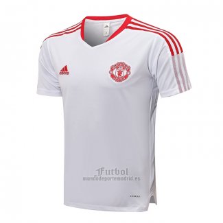 Camiseta de Entrenamiento Manchester United 2021-2022 Blanco