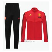 Chandal de Chaqueta del Manchester United 2020-2021 Rojo