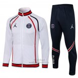 Chandal de Chaqueta del Paris Saint-Germain Jordan 2021-2022 Blanco