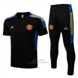 Chandal del Manchester United Manga Corta 2021-2022 Negro