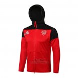 Chaqueta con Capucha del Arsenal 2021-2022 Rojo