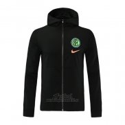 Chaqueta con Capucha del Inter Milan 2021 Negro