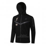 Chaqueta con Capucha del Liverpool 2021-2022 Negro