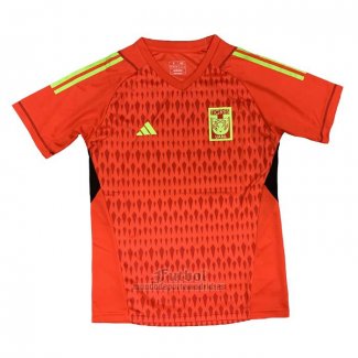 Camiseta Tigres UANL Portero 2023 Rojo Tailandia