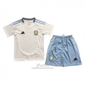 Camiseta Aston Villa Segunda Nino 2024-2025