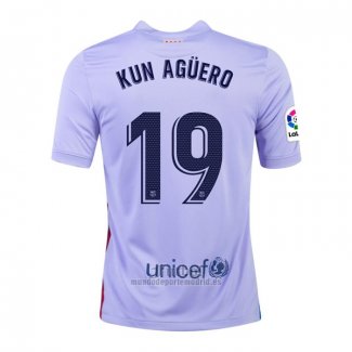 Camiseta Barcelona Jugador Kun Aguero Segunda 2021-2022