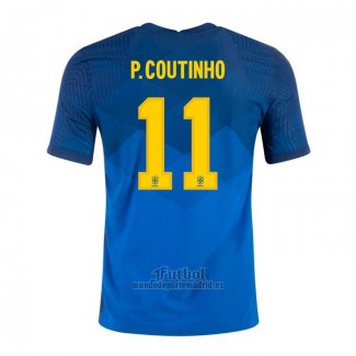 Camiseta Brasil Jugador P.Coutinho Segunda 2020-2021