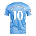 Camiseta Manchester City Jugador Kun Aguero Primera 2021-2022