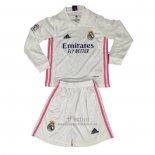 Camiseta Real Madrid Primera Manga Larga Nino 2020-2021