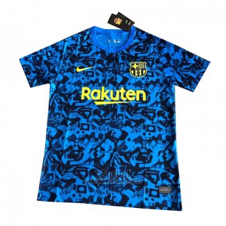 Camiseta de Entrenamiento Barcelona 2021-2022 Azul