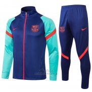 Chandal de Chaqueta del Barcelona 2021-2022 Azul