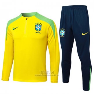 Chandal de Sudadera del Brasil 2024-2025 Amarillo