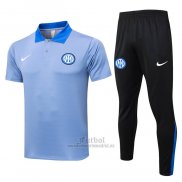 Conjunto Polo del Inter Milan 2024-2025 Azul