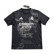 Camiseta Real Madrid Dragon 2024 Negro Tailandia