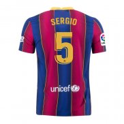 Camiseta Barcelona Jugador Sergio Primera 2020-2021