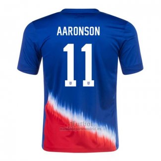 Camiseta Estados Unidos Jugador AAronson Segunda 2024