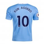 Camiseta Manchester City Jugador Kun Aguero Primera 2020-2021