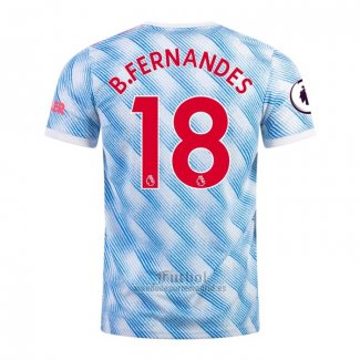 Camiseta Manchester United Jugador B.Fernandes Segunda 2021-2022