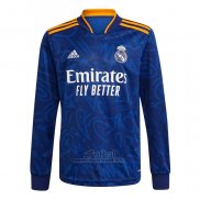 Camiseta Real Madrid Segunda Manga Larga 2021-2022