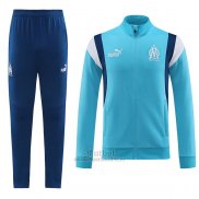 Chandal de Chaqueta del Olympique Marsella Nino 2023-2024 Azul