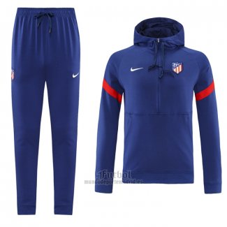 Chandal de Sudadera del Atletico Madrid 2021-2022 Azul