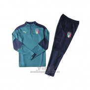 Chandal de Sudadera del Italia 2020 Verde y Azul