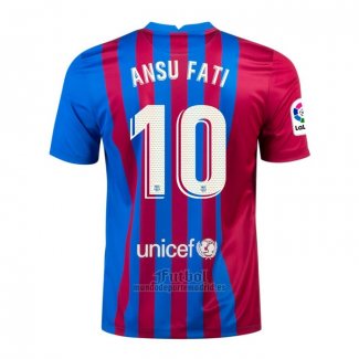 Camiseta Barcelona Jugador Ansu Fati Primera 2021-2022