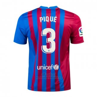 Camiseta Barcelona Jugador Pique Primera 2021-2022