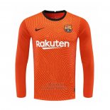 Camiseta Barcelona Portero Manga Larga 2020-2021 Naranja