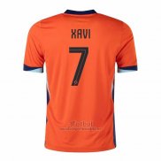 Camiseta Paises Bajos Jugador Xavi Primera 2024