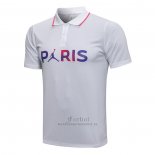 Camiseta Polo del Paris Saint-Germain Jordan 2021-2022 Blanco