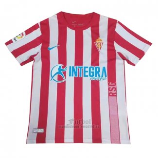 Camiseta Sporting de Gijon Primera 2021-2022 Tailandia