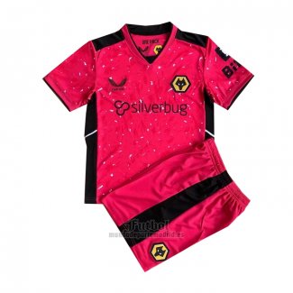 Camiseta Wolves Portero Nino 2021-2021 Rosa