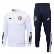 Chandal de Chaqueta del Italia 2023-2024 Blanco