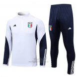 Chandal de Sudadera del Italia Nino 2023-2024 Blanco