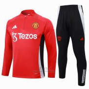 Chandal de Sudadera del Manchester United 2024-2025 Rojo