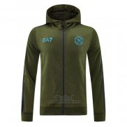 Chaqueta con Capucha del Napoli 2024-2025 Verde