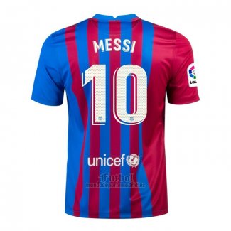 Camiseta Barcelona Jugador Messi Primera 2021-2022