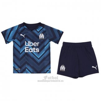 Camiseta Olympique Marsella Segunda Nino 2021-2022