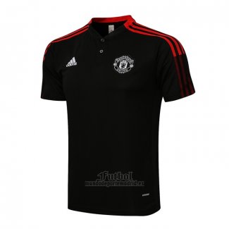 Camiseta Polo del Manchester United 2021-2022 Negro